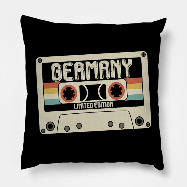 Germany - Limited Edition - Vintage Style Pillow by Debbie Art