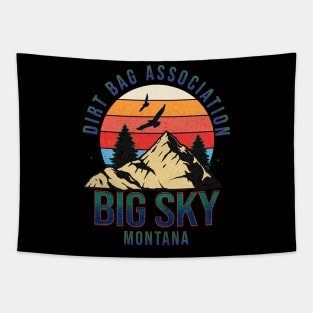 Dirt bag Association Big Sky Montana Tapestry