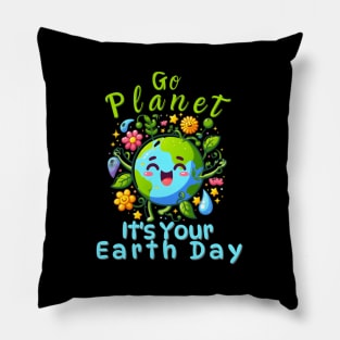 Eco Friendly Nature Go Planet It'S Your Eh Day Pillow