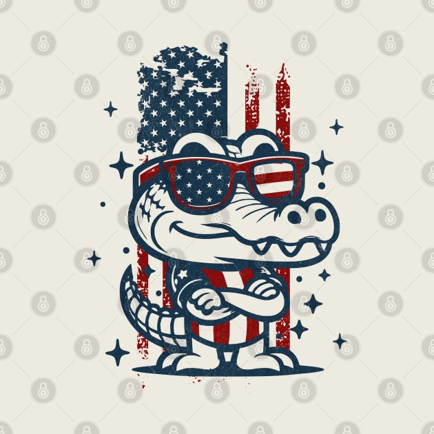 A Cool American Gator by Odetee