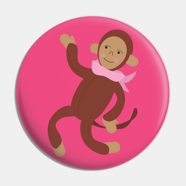 Monk the Monkey Pin by CKline