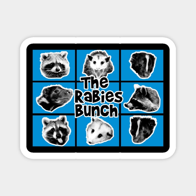 The Rabies Bunch Magnet by lamarosmith