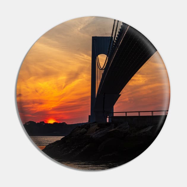 Brooklyn Sunrise Pin by ShootFirstNYC