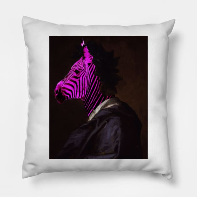 Alexander Zebra Pillow by Loveday101