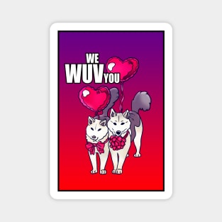 WE WUV YOU DOGGOS CARD PLUS Magnet