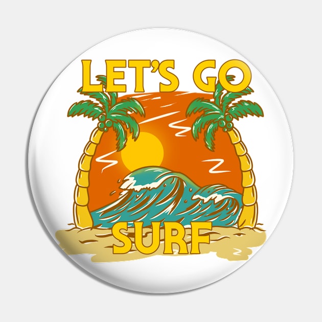 Let's Go Surf Pin by Akmal Alif 