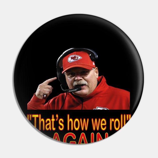 andy reid frozen Mustache Pin by l designs