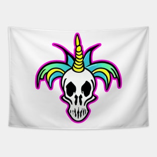 unicorn skull gang Tapestry