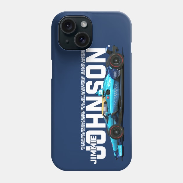 Jimmie Johnson 2022 (white) Phone Case by Sway Bar Designs