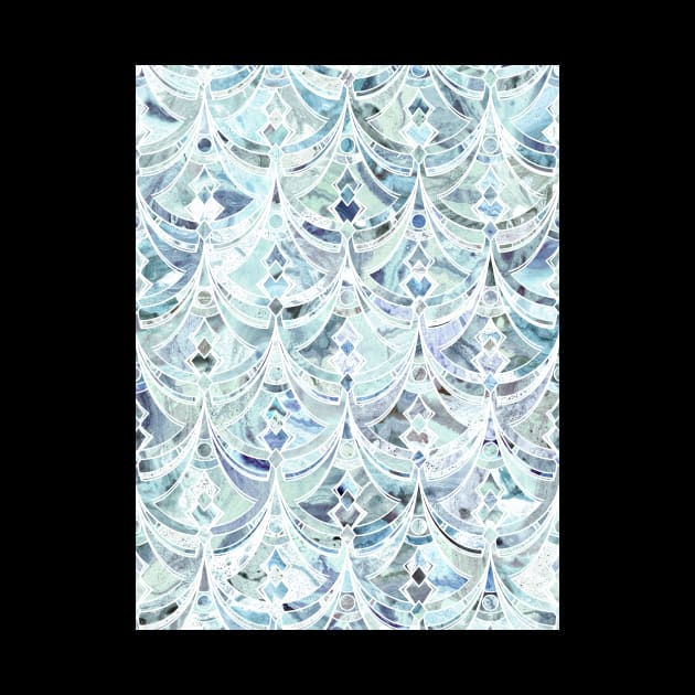 Ice and Diamonds Art Deco Pattern by micklyn