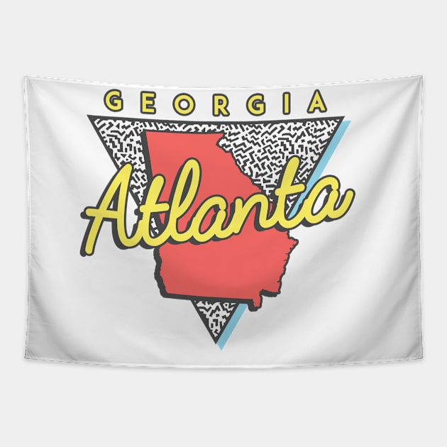 Atlanta Georgia Triangle Tapestry by manifest