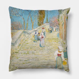 Piazza di Spagna, Rome by Childe Hassam Pillow