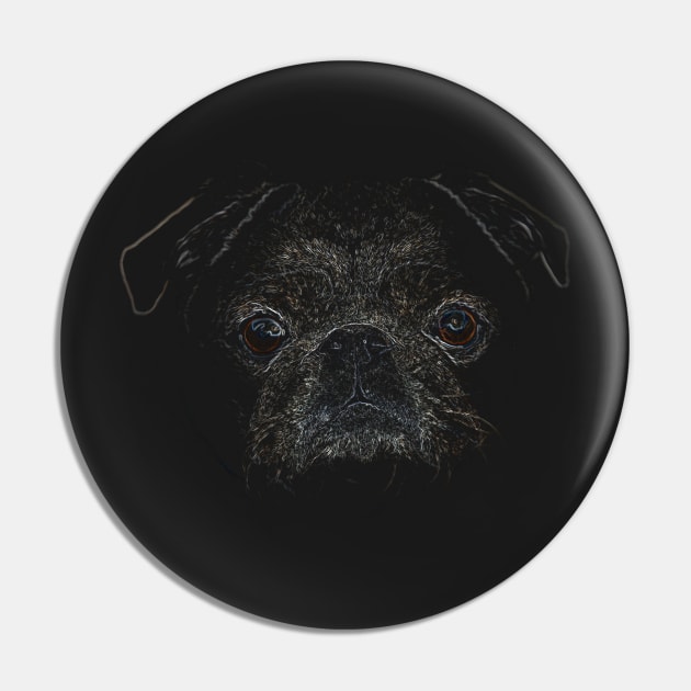 pug, Colourful, black shirt Pin by hottehue