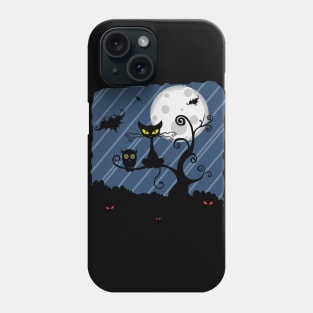 Halloween Night Cat [HT] Phone Case