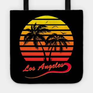 Los Angeles 80s Tropical Sunset Tote