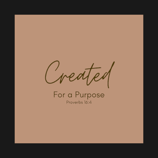 Created for a Purpose - Brown T-Shirt