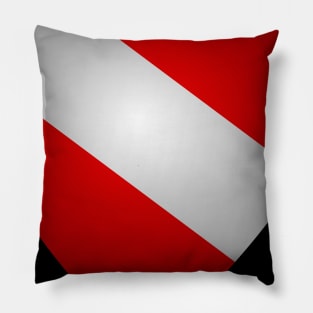 Diving Heart Flag Love Gift Pillow