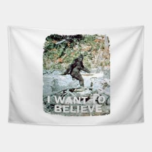 I Want To Believe In Bigfoot Tapestry