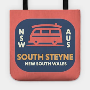 Retro Surfing Emblem South Steyne NSW Australia // Vintage Surfing Badge Tote