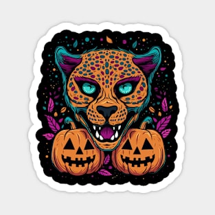 Cheetah Halloween Magnet