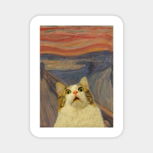 Funny cat art Magnet