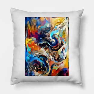 Color Spiral Pillow