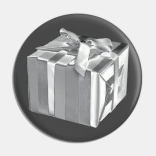 Silver Box Giftwrapped! Pin