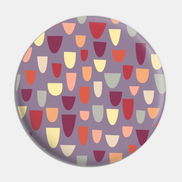 Nougat Mid-Century Pattern Pin by NicSquirrell