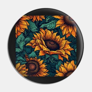 Sunflower Pin