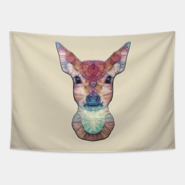 abstract fawn Tapestry by Ancello