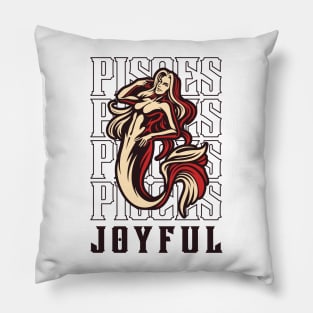 Pisces The Joyful Zodiac Sign Pillow