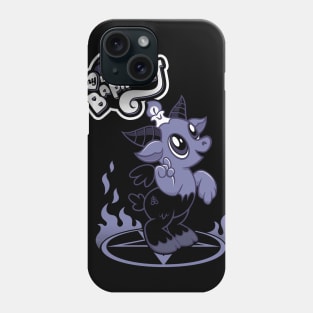 My Little Baphomet - Funny Cartoon Goat - Creepy Cute Goth Phone Case