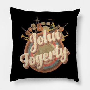 John Fogerty - Bad Moon Retro 70s Typo Pillow