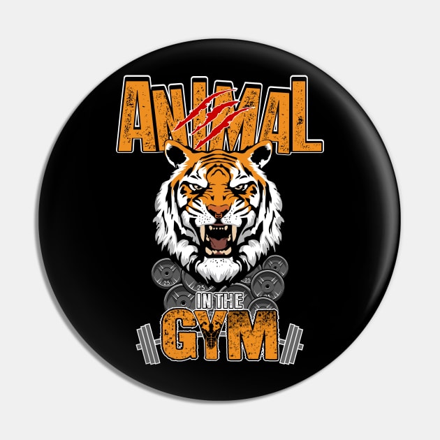 Animal in the Gym Pin by The Printee Co