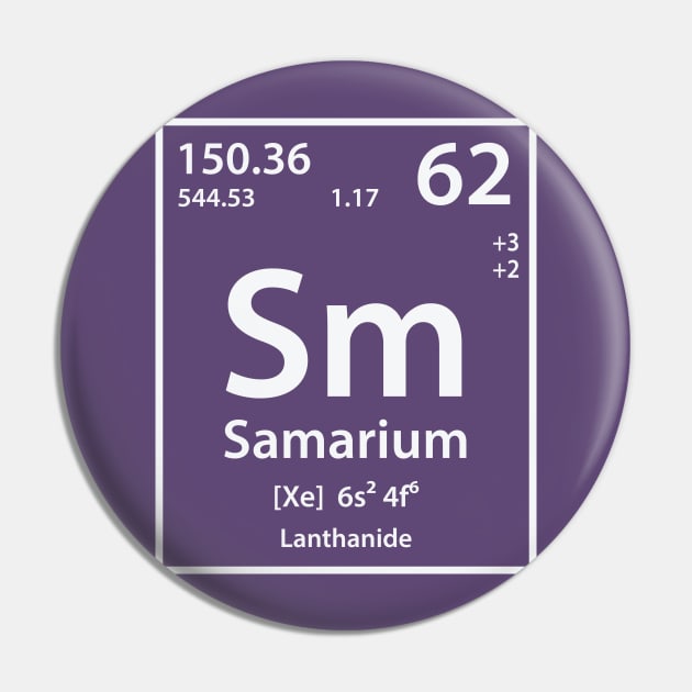 Samarium Element Pin by cerebrands