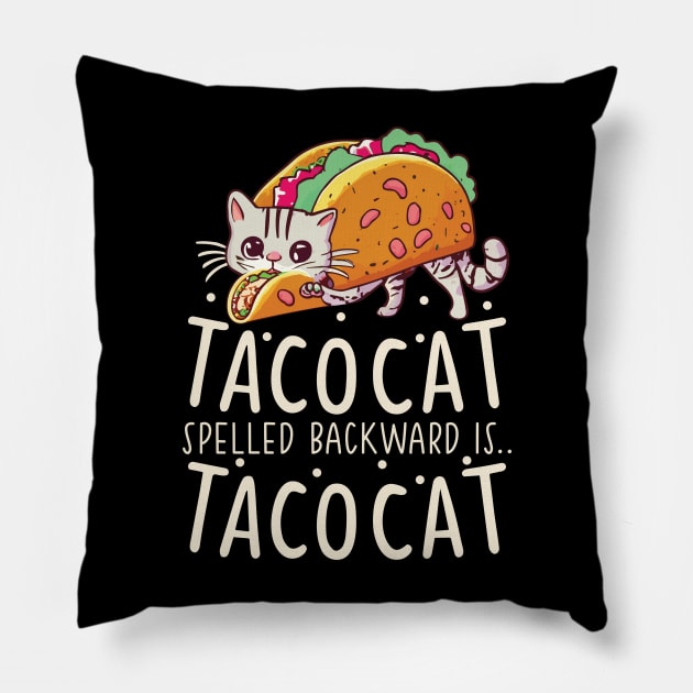 Tacocat Pillow by MetalHoneyDesigns