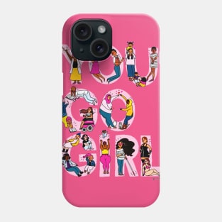 feminism cartoon rage Phone Case