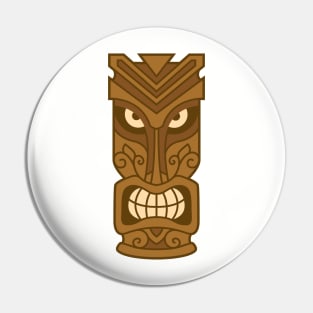 Funny Tribal Tiki Head Pin