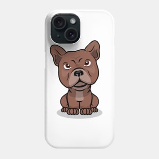 Curious Pitbull Cartoon Phone Case