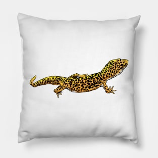 Drawing - Leopard Gecko Pillow