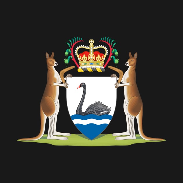 Coat of arms of Western Australia by Wickedcartoons