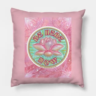 Pink Lotus Flower Pillow