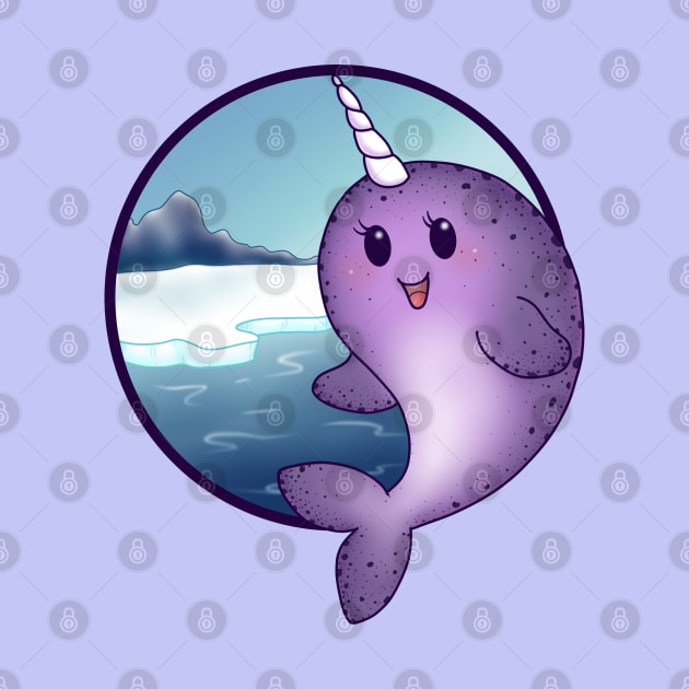 Purple Narwhal by Redheadkls