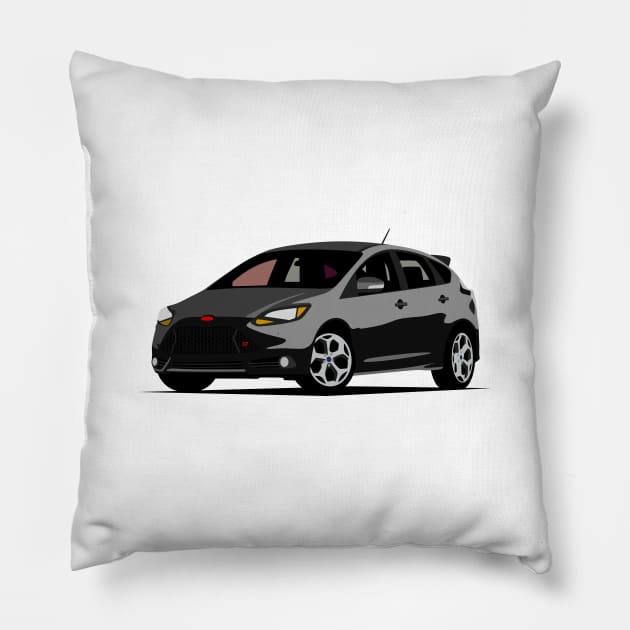 Ford Focus ST Pillow by TheArchitectsGarage