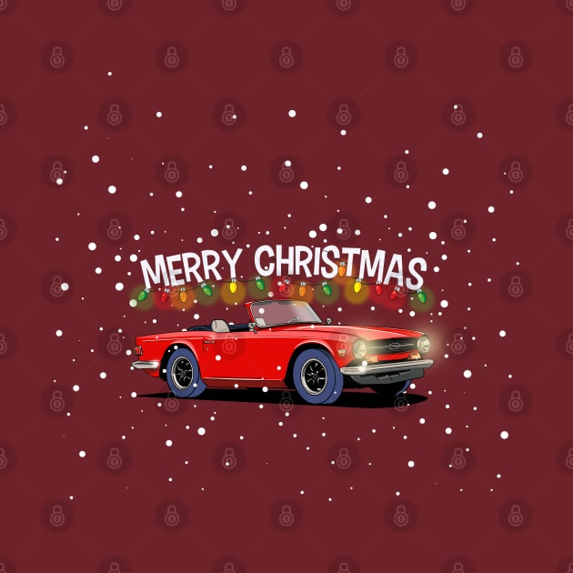 Triumph TR6 Christmas by Webazoot