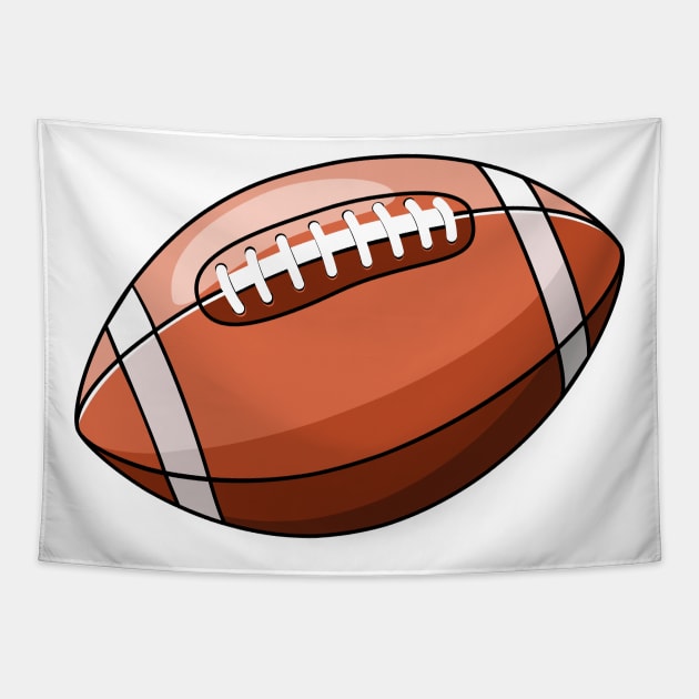 American football Tapestry by Maria Zavoychinskiy 