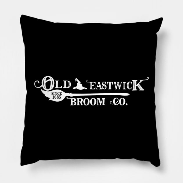 Old eastwick broom co. Since 1685 Pillow by Peach Lily Rainbow