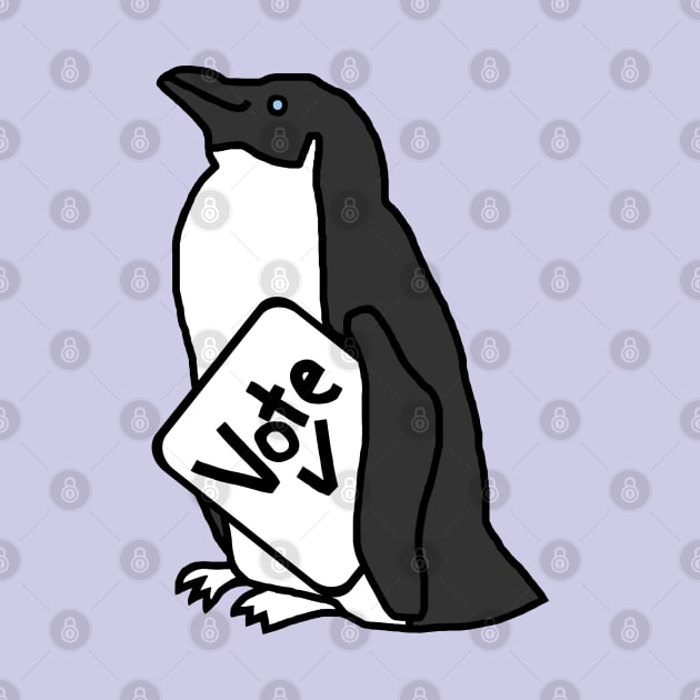 Penguin Says Vote by ellenhenryart