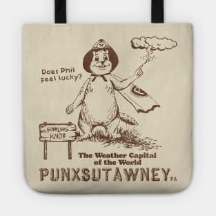 Vintage Groundhog Day Punxsutawney PA Tote