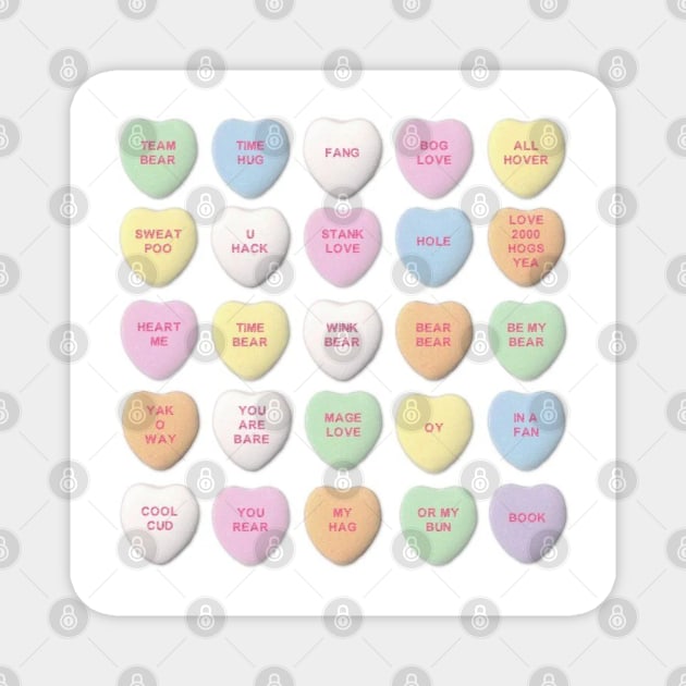 AI Generated Love Hearts Magnet by casserolestan